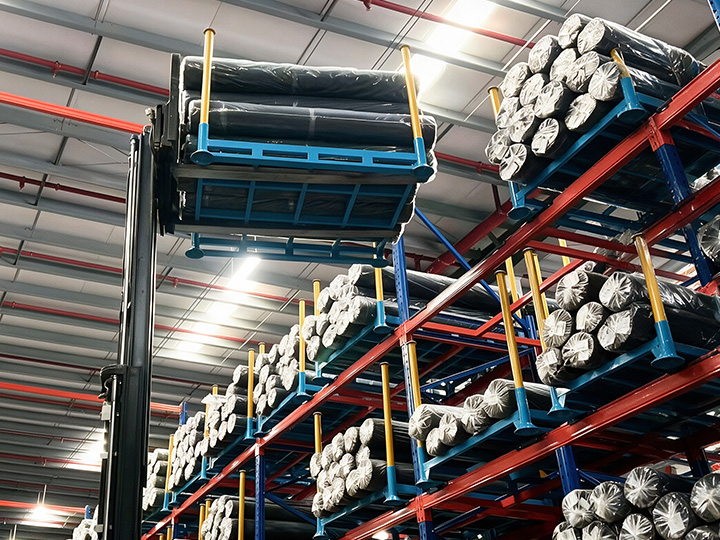 Fabric Storage Rack with forklift