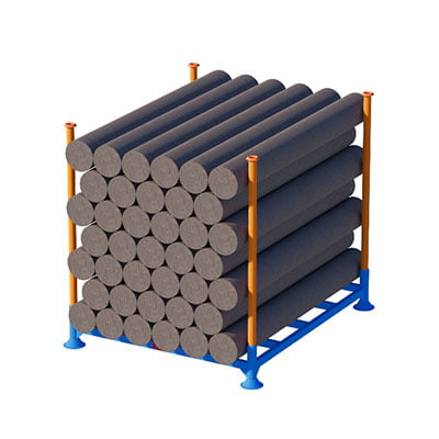 Insert type fabric storage rack