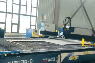 Quality inspection area at SDREX RACK factory