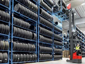 PCR folding tire storage rack