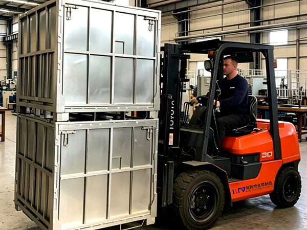 Steel Pallet Box With Forklift