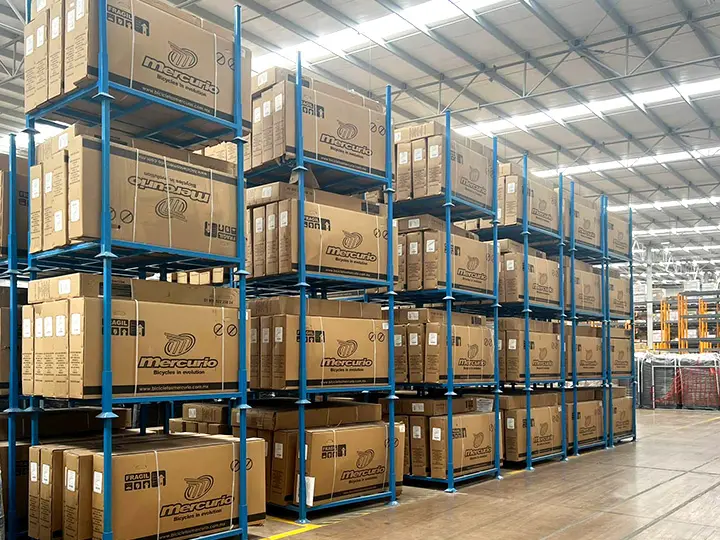 warehouse stacking rack application