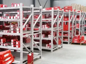 E-commerce warehouse rack application