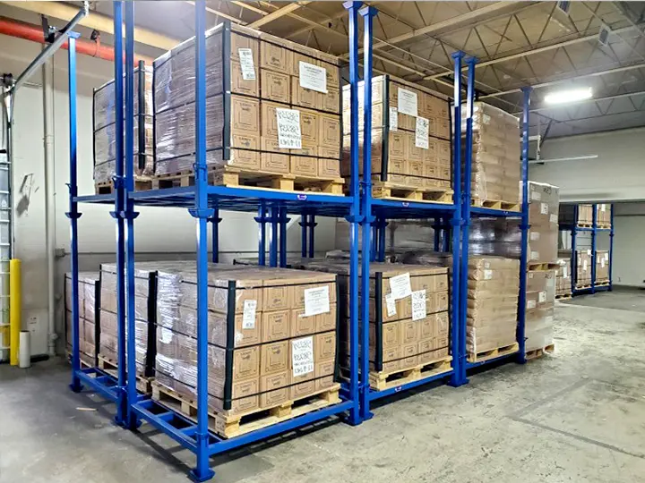 portable stack racks application